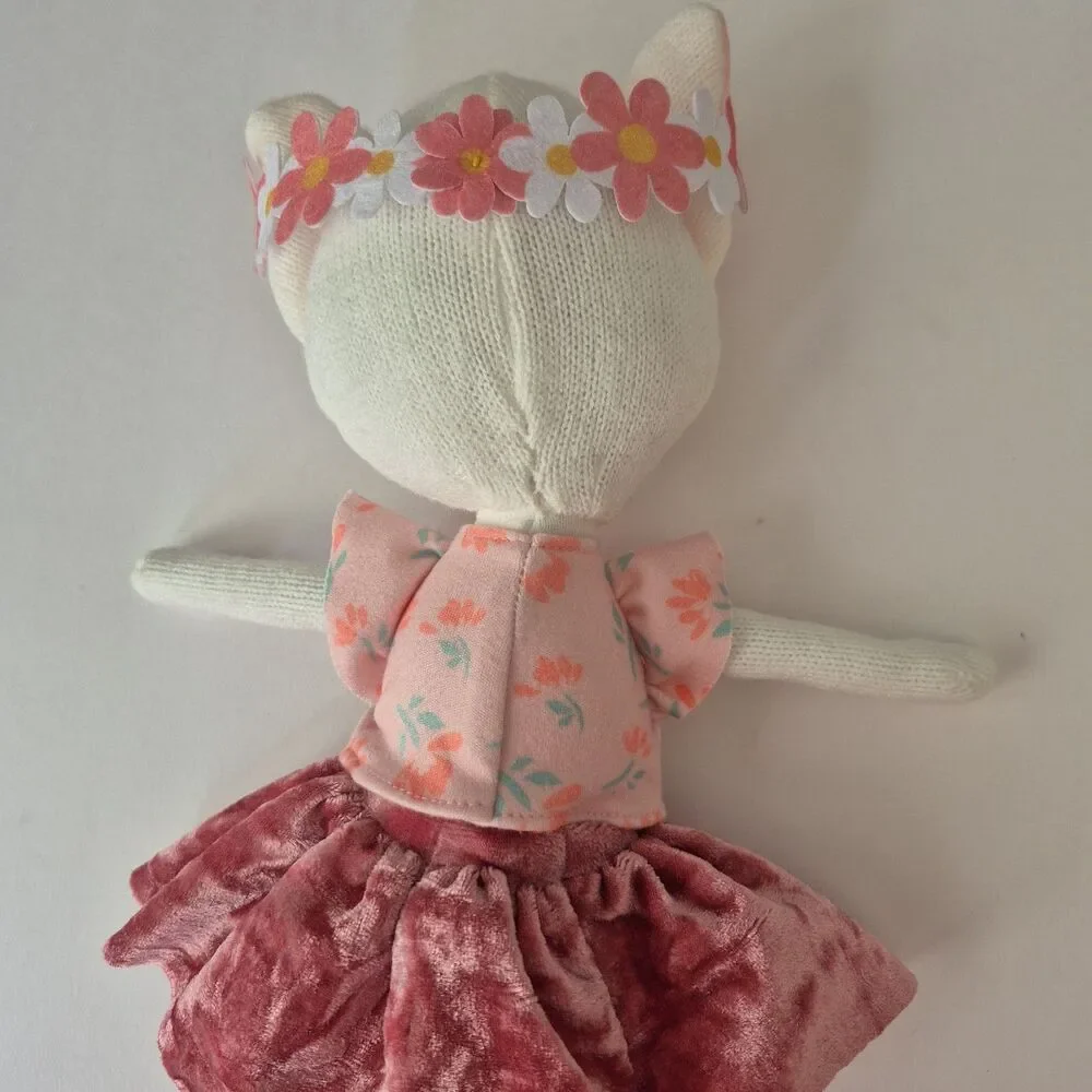 Hopscotch Lane Soft Body Floppy Plush Cleo the Cat Lovey Doll 13 Inches